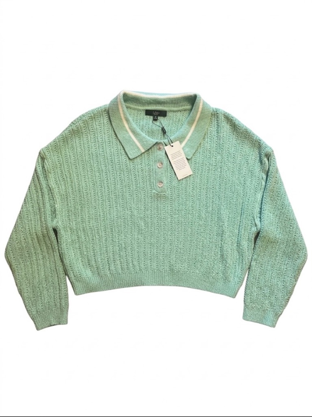 Lulus cropped sweater medium NWT